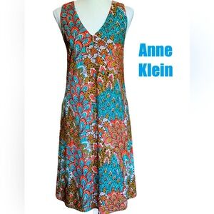 NWT Anne Klein Paisley A-line Dress 💐